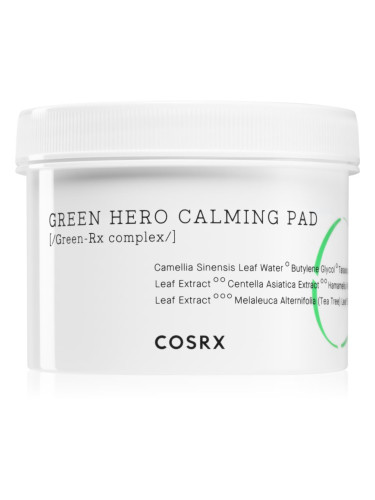 Cosrx One Step Green Hero Calming силно ревитализиращи възглавнички с успокояващ ефект 70 бр.