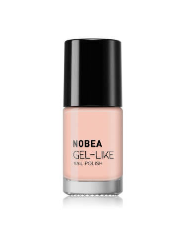 NOBEA Day-to-Day Gel-like Nail Polish лак за нокти с гел ефект цвят #N72 Nude beige 6 мл.
