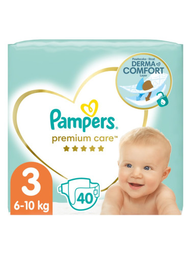 Pampers Premium Care Size 3 еднократни пелени 6-10 kg 40 бр.
