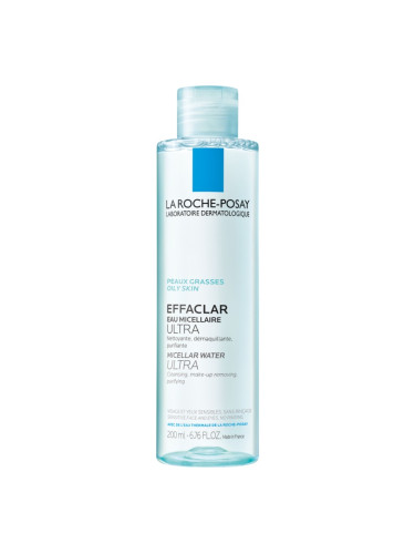 La Roche-Posay Effaclar Ultra почистваща мицеларна вода за проблемна кожа, акне 200 мл.