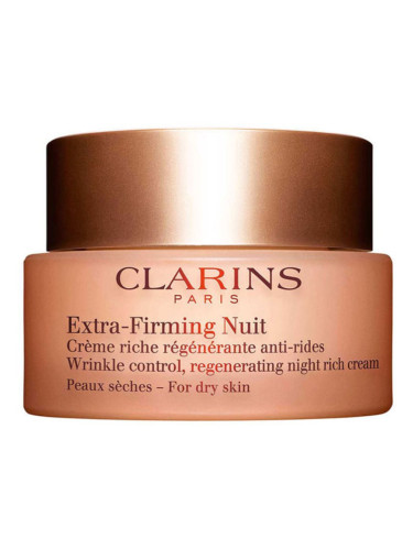Clarins Extra-Firming Night нощен крем против бръчки за суха кожа 50 мл.