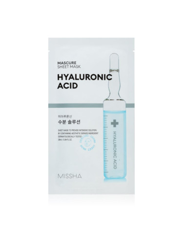 Missha Mascure Hyaluronic Acid хидратираща платнена маска 28 мл.