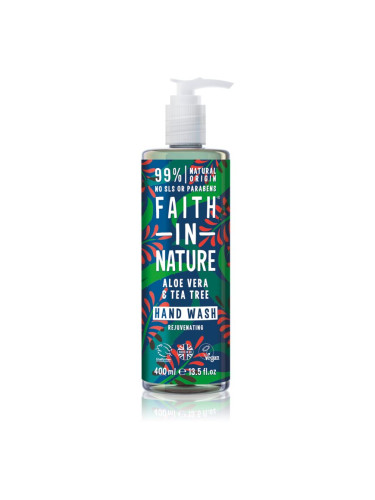 Faith In Nature Aloe Vera & Tea Tree Hand Wash 400 мл.