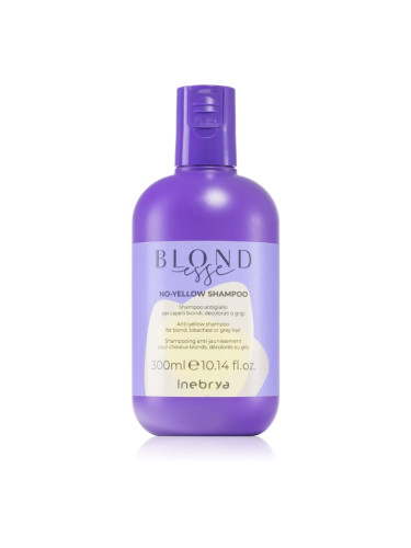 Inebrya BLONDesse No-Yellow Shampoo шампоан, неутрализиращ жълтите нюанси за руса и сива коса 300 мл.