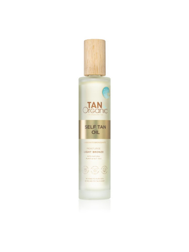 TanOrganic The Skincare Tan автобронзиращо масло цвят Light Bronze 100 мл.