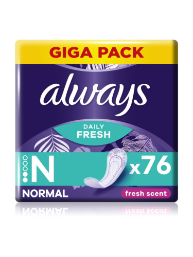 Always Daily Fresh Normal дамски превръзки парфюмиран 76 бр.