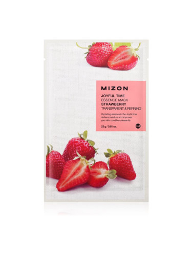 Mizon Joyful Time Strawberry платнена маска с омекотяващ ефект 23 гр.