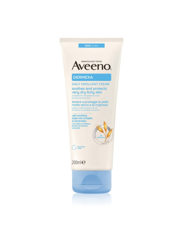 Aveeno Dermexa Daily Emollient Cream успокояващ крем за суха и раздразнена кожа 200 мл.