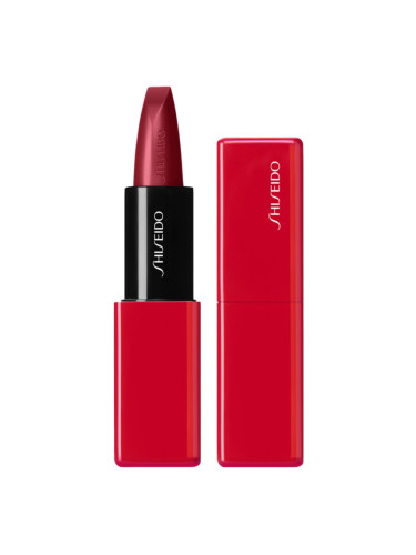 Shiseido Makeup Technosatin gel lipstick сатенено червило цвят 411 Scarlet Cluster 4 гр.