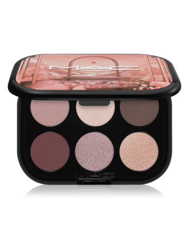 MAC Cosmetics Connect In Colour Eye Shadow Palette 6 shades палитра сенки за очи цвят Embedded In Burgundy 6,25 гр.
