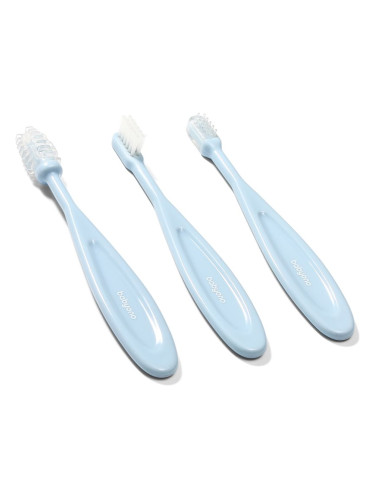 BabyOno Toothbrush четка за зъби за деца Blue 3 бр.