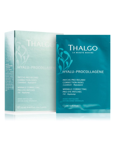 Thalgo Hyalu-Procollagen Wrinkle Correcting Pro Eye Patches изглаждата маска за околоочната зона 8x2 бр.