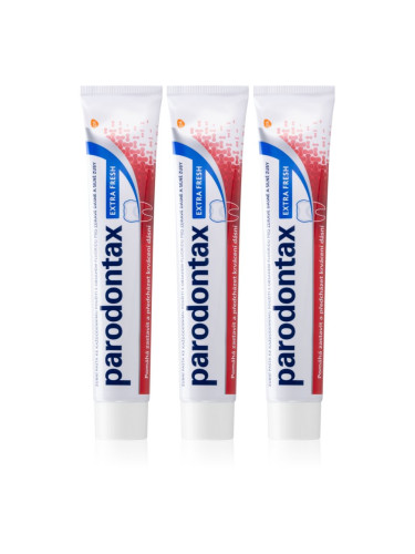 Parodontax Extra Fresh паста за зъби срещу кървене на венците 3 x 75 мл.