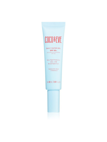 Coco & Eve SPF 50+ Daily Water Gel лек защитен флуид за лице SPF 50+ 60 мл.
