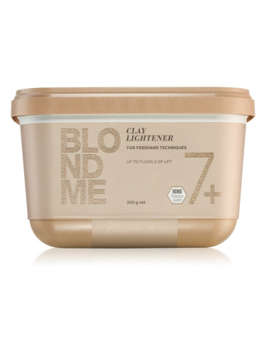 Schwarzkopf Professional Blondme Clay Lightener премиум продукт за изсветляване на косата с глина 7+ 350 гр.
