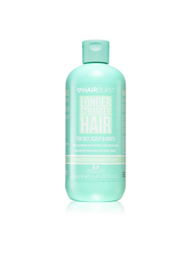 Hairburst Longer Stronger Hair Oily Scalp & Roots почистващ балсам за бързо омазняваща се коса 350 мл.