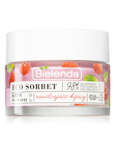 Bielenda Eco Sorbet Raspberry хидратиращ и успокояващ крем за лице 50 мл.
