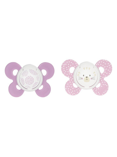 Chicco Physio Comfort 6-16m биберон Girl - Dots/Cat 2 бр.