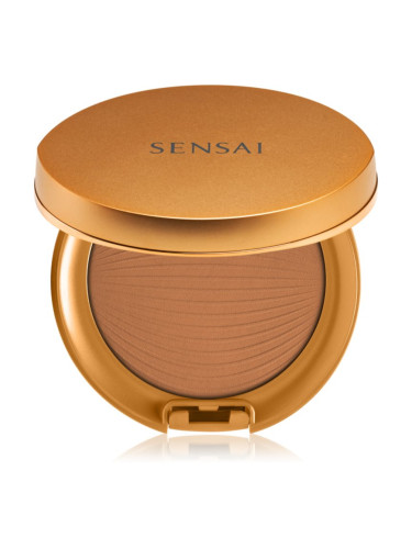 Sensai Silky Bronze Natural Veil Compact компактна пудра за освежаване и изглаждане на кожата цвят SC04 Dark 8,5 гр.