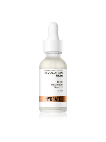 Revolution Skincare Hydrate Multi Mushroom Complex дълбоко подхранващ и хидратиращ серум за озаряване на лицето 30 мл.