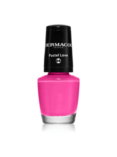 Dermacol Mini лак за нокти цвят 04 Pastel Love 5 мл.