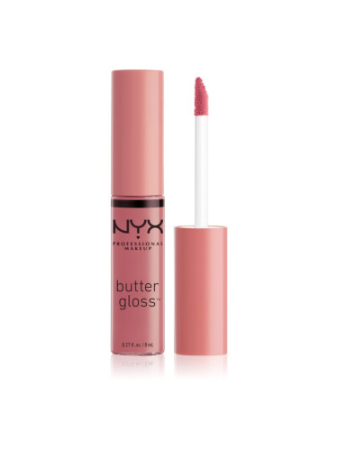 NYX Professional Makeup Butter Gloss блясък за устни цвят 15 Angel Food Cake 8 мл.