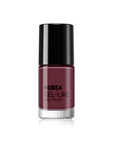 NOBEA Day-to-Day Gel-like Nail Polish лак за нокти с гел ефект цвят Dark orchid #N47 6 мл.