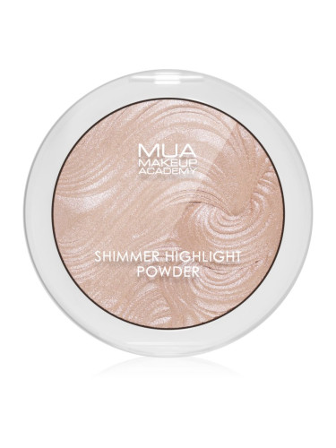 MUA Makeup Academy Shimmer компактна озаряваща пудра цвят Pink Shimmer 8 гр.