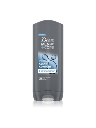 Dove Men+Care Clean Comfort душ гел за лице, тяло и коса 400 мл.