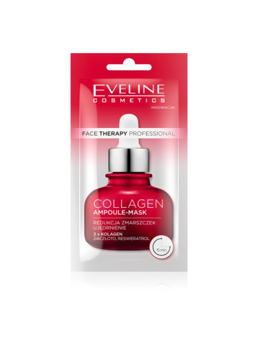 Eveline Cosmetics Face Therapy Collagen маска-крем за възстановяване стегнатостта на кожата 8 мл.