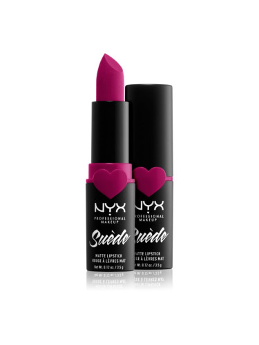 NYX Professional Makeup Suede Matte  Lipstick матиращо червило цвят 12 Clinger 3.5 гр.