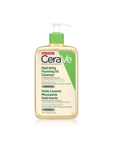CeraVe Cleansers Hydrating Foaming Oil Cleanser почистващо олио с хидратиращ ефект 473 мл.