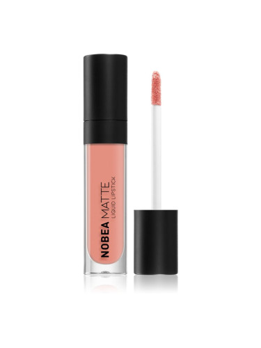 NOBEA Day-to-Day Matte Liquid Lipstick матиращо течно червило цвят Dusty Pink #M02 7 мл.