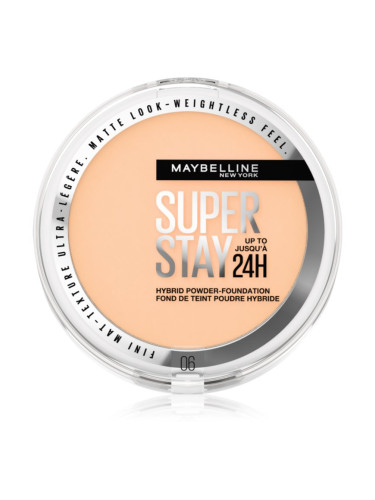 MAYBELLINE NEW YORK SuperStay 24H Hybrid Powder-Foundation компактна пудра за матиране цвят 06 9 гр.