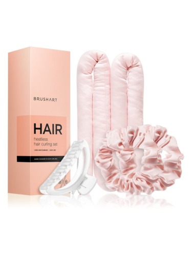 BrushArt Hair Heatless hair curling set комплект за къдрене на косата Pink