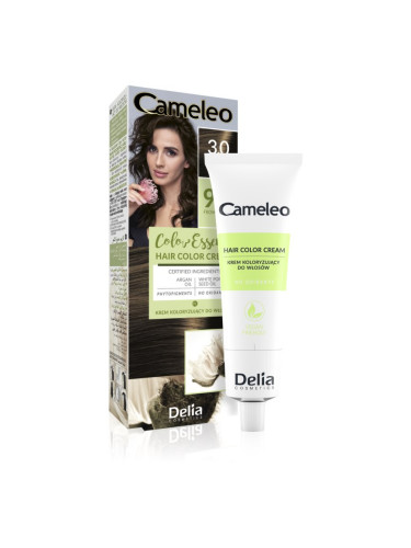 Delia Cosmetics Cameleo Color Essence боя за коса в туба цвят 3.0 Dark Brown 75 гр.