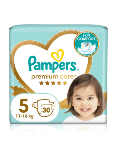 Pampers Premium Care Size 5 еднократни пелени 11-16 kg 30 бр.