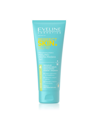 Eveline Cosmetics Perfect Skin .acne ексфолираща маска 3 в 1 75 мл.