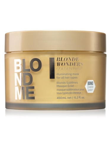 Schwarzkopf Professional Blondme Blonde Wonders подхранваща маска за гладка и лъскава коса 450 мл.