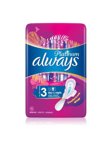 Always Platinum Day & Night санитарни кърпи 64 бр.