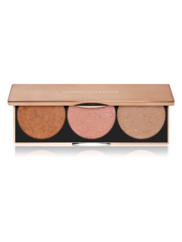 Nude by Nature Highlight Palette озаряваща палитра 3x3 гр.