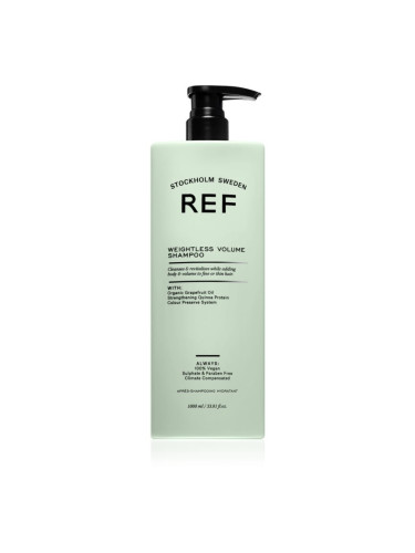 REF Weightless Volume Shampoo шампоан за тънка коса без обем в корените 1000 мл.