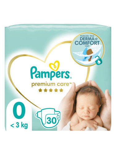 Pampers Premium Care Size 0 еднократни пелени < 3kg 30 бр.