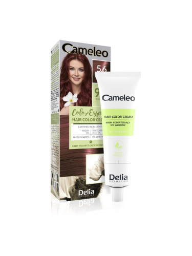 Delia Cosmetics Cameleo Color Essence боя за коса в туба цвят 5.6 Mahogany Brown 75 гр.