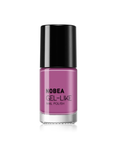 NOBEA Day-to-Day Gel-like Nail Polish лак за нокти с гел ефект цвят #N70 Pink orchid 6 мл.