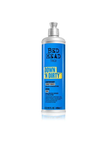TIGI Down N' Dirty Lightweight Conditioner почистващ и детоксикиращ балсам за ежедневна употреба 400 мл.