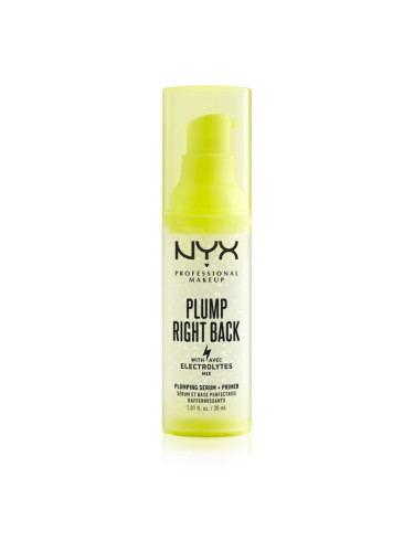 NYX Professional Makeup Plump Right Back Plump Serum And Primer дълготрайна основа 30 мл.