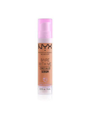 NYX Professional Makeup Bare With Me Concealer Serum овлажняващ коректор 2 в 1 цвят 8.5 Caramel 9,6 мл.