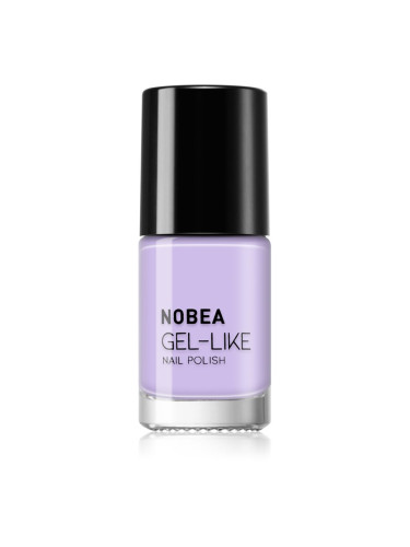 NOBEA Day-to-Day Gel-like Nail Polish лак за нокти с гел ефект цвят Blue violet #N61 6 мл.
