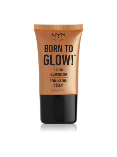 NYX Professional Makeup Born To Glow течен хайлайтър цвят 03 Pure Gold 18 мл.